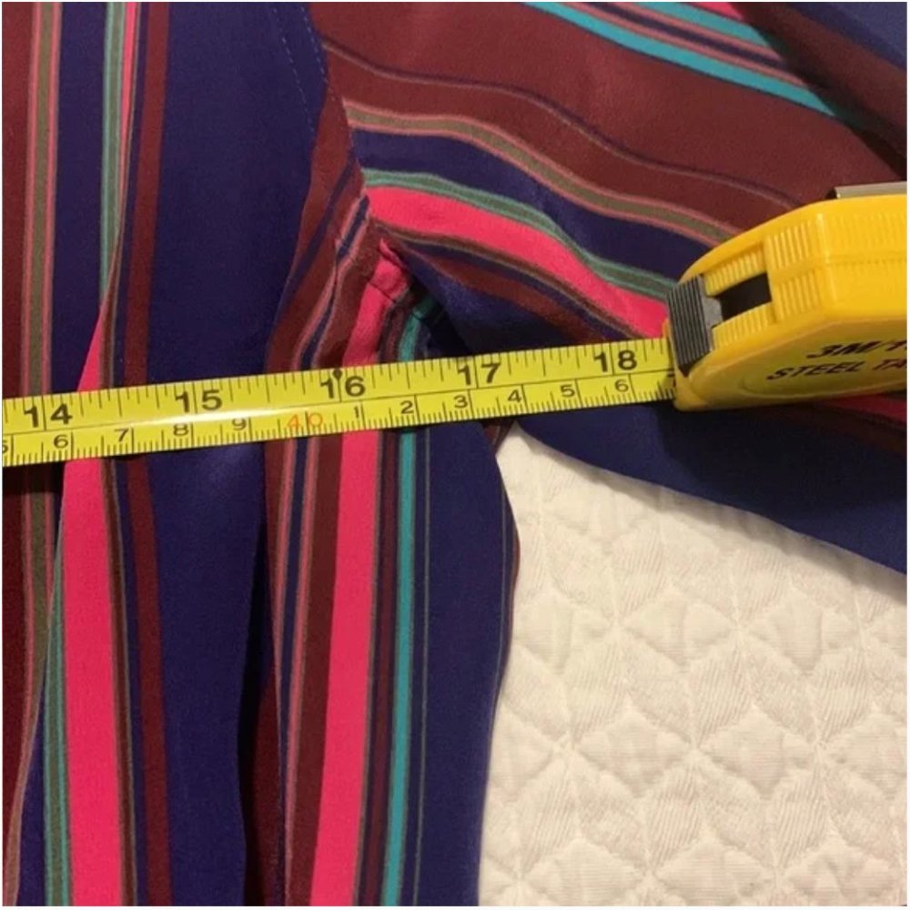 Figue Elena Long-Sleeve Multi-Striped Dress Size M NWOT - Picture 12 of 12